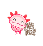 動く【ウーパールーパー】 Byよっさん（個別スタンプ：24）