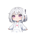 まったりシルバーの女の子スタンプ（個別スタンプ：13）