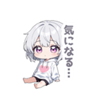 まったりシルバーの女の子スタンプ（個別スタンプ：20）