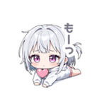 まったりシルバーの女の子スタンプ（個別スタンプ：22）