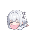 まったりシルバーの女の子スタンプ（個別スタンプ：25）