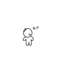 棒人間の女の子（個別スタンプ：8）