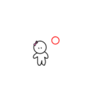 棒人間の女の子（個別スタンプ：21）