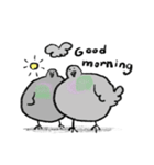 楽しい日常会話のハト（個別スタンプ：1）