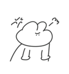 使いやすい無表情動物（うさぎ）（個別スタンプ：6）