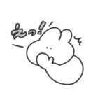 使いやすい無表情動物（うさぎ）（個別スタンプ：17）