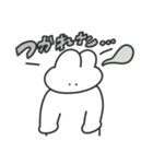 使いやすい無表情動物（うさぎ）（個別スタンプ：23）