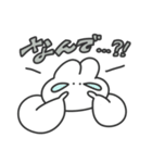使いやすい無表情動物（うさぎ）（個別スタンプ：28）