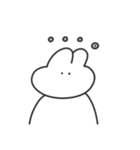 使いやすい無表情動物（うさぎ）（個別スタンプ：31）