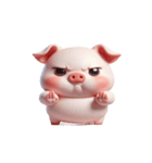 ピンクのブタ 悲しくて泣きそう（個別スタンプ：13）