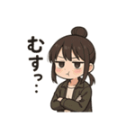 ジト目の女の子スタンプbyはる（個別スタンプ：6）