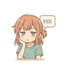 ジト目の女の子スタンプbyはる（個別スタンプ：12）