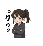 ジト目の女の子スタンプbyはる（個別スタンプ：21）