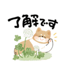 毎日つかえる♡にっこり犬と筆文字【再販】（個別スタンプ：3）
