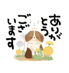 毎日つかえる♡にっこり犬と筆文字【再販】（個別スタンプ：6）