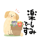 毎日つかえる♡にっこり犬と筆文字【再販】（個別スタンプ：22）