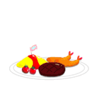 美味しい料理を食べよう！【アレンジ用】（個別スタンプ：7）