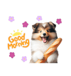 かわいいシェルティの犬スタンプ（個別スタンプ：1）