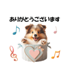 かわいいシェルティの犬スタンプ（個別スタンプ：15）