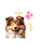 かわいいシェルティの犬スタンプ（個別スタンプ：18）