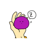 手のひらのおもち～葡萄餅～（個別スタンプ：10）