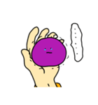 手のひらのおもち～葡萄餅～（個別スタンプ：12）