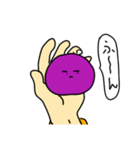 手のひらのおもち～葡萄餅～（個別スタンプ：15）