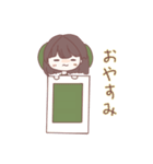 ゆるい眼鏡女の子スタンプ（個別スタンプ：6）