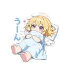 ふんわり天使の女の子スタンプ（個別スタンプ：8）