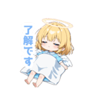 ふんわり天使の女の子スタンプ（個別スタンプ：10）