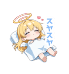 ふんわり天使の女の子スタンプ（個別スタンプ：14）