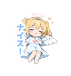 ふんわり天使の女の子スタンプ（個別スタンプ：19）