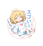 ふんわり天使の女の子スタンプ（個別スタンプ：25）