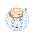 ふんわり天使の女の子スタンプ（個別スタンプ：34）