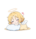 ふんわり天使の女の子スタンプ（個別スタンプ：35）