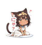 まったりエジプト猫の女の子スタンプ（個別スタンプ：3）