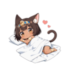 まったりエジプト猫の女の子スタンプ（個別スタンプ：9）