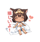 まったりエジプト猫の女の子スタンプ（個別スタンプ：15）