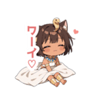 まったりエジプト猫の女の子スタンプ（個別スタンプ：16）
