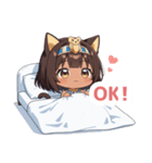 まったりエジプト猫の女の子スタンプ（個別スタンプ：21）