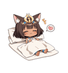 まったりエジプト猫の女の子スタンプ（個別スタンプ：24）