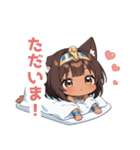 まったりエジプト猫の女の子スタンプ（個別スタンプ：35）