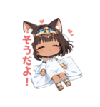まったりエジプト猫の女の子スタンプ（個別スタンプ：37）