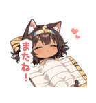 まったりエジプト猫の女の子スタンプ（個別スタンプ：40）
