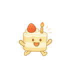 いちごショート三角ボディのケーキくん（個別スタンプ：30）