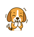 犬の世界のボボ、ビーグルの日常（個別スタンプ：2）