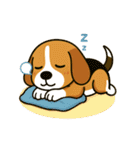 犬の世界のボボ、ビーグルの日常（個別スタンプ：3）