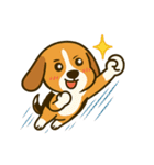 犬の世界のボボ、ビーグルの日常（個別スタンプ：7）
