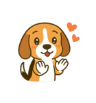 犬の世界のボボ、ビーグルの日常（個別スタンプ：9）