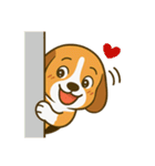 犬の世界のボボ、ビーグルの日常（個別スタンプ：14）